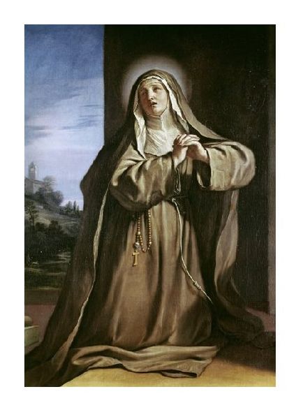 Giovanni Guercino Fine Art Open Edition Gicl&eacute;e:"Saint Margarita da Cortona"