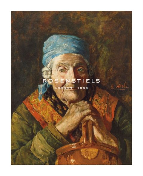 Girolamo Nerli Hand Numbered Limited Edition Print on Paper :"An Old Woman (Study)"