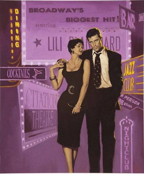 Glen Orbik Limited Edition Gicle&eacute; on Fine Art Paper:"Broadway Nights"