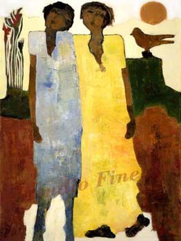 Goli Mahallati Handsigned and Numbered Limited Edition Giclee on Canvas:"Melody of Autumn"