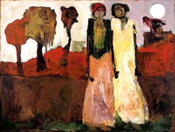 Goli Mahallati Handsigned and Numbered Limited Edition Giclee on Canvas:"Poetic Moment "