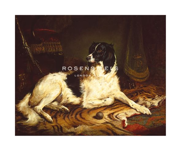 Gourlay Steell Hand Numbered Limited Edition Print on Paper :"Minna', A Favourite Dog Of James, Marquess Of Dalhousie"