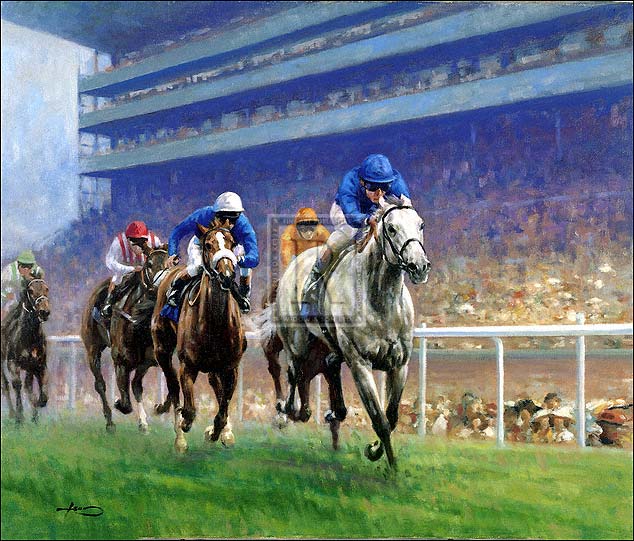 Graham Isom Hand Numbered Limited Edition Print on Paper :"Ascot"