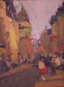 Greg Carter Handsigned and Numbered Limited Edition Giclee: "Parisian Street"