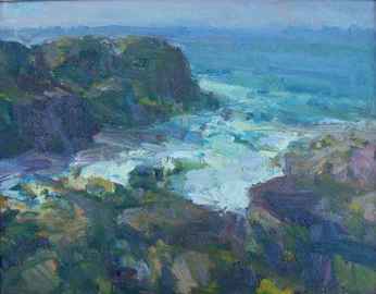 Greg Carter Handsigned & Numbered Limited Edition Giclee on Canvas:"Calm Sea"