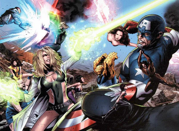 Greg Land and Marvel Comics Limited Edition Gicle on Stretched Canvas: "Ultimate Power #6"