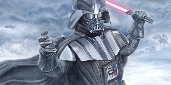 Greg Lipton Star Wars Limited Edition Art: "Search and Destroy -Darthrth Vader"