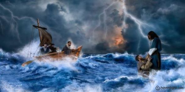 Greg Sargent Fine Art Canvas Giclee: "Master of the Tempest"