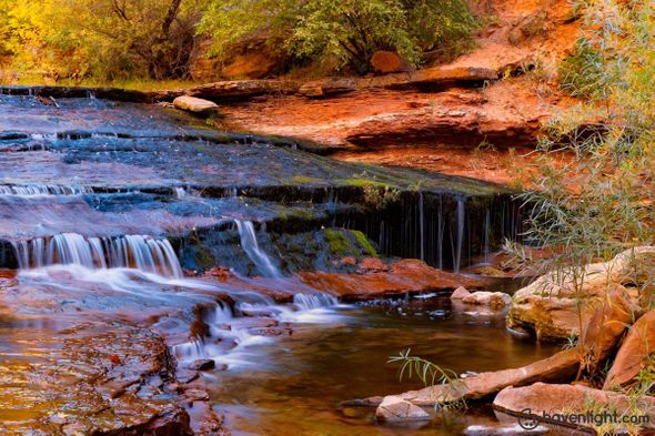 Greg Sargent Fine Art Canvas Giclee: "Subway Cascade 1"