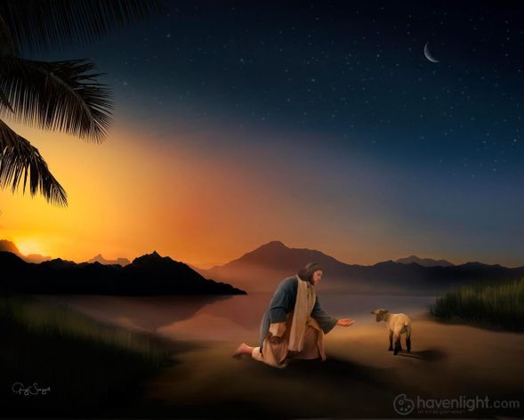 Greg Sargent Fine Art Canvas Giclee: "Time With The Lamb"