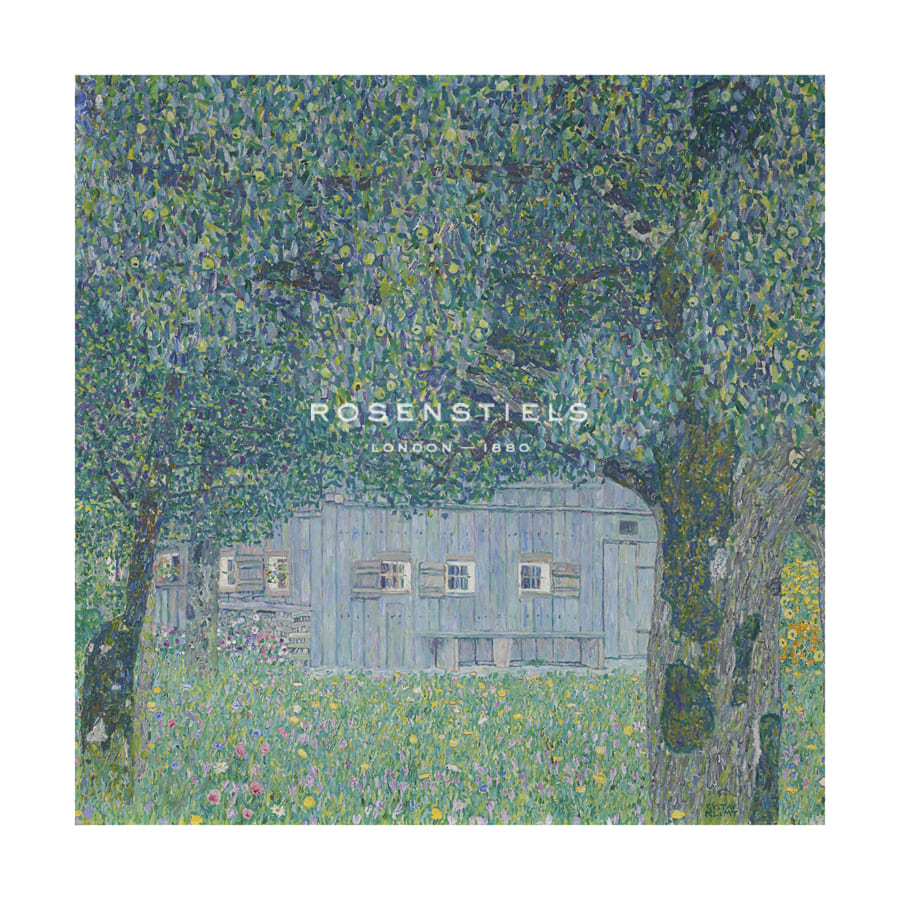 Gustav Klimt Hand Numbered Limited Edition Print on Paper :"Farm House in Buchberg, 1911"