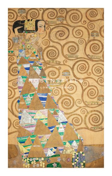 Gustav Klimt Hand Numbered Limited Edition Print on Paper :"The Tree of Life - Expectation"