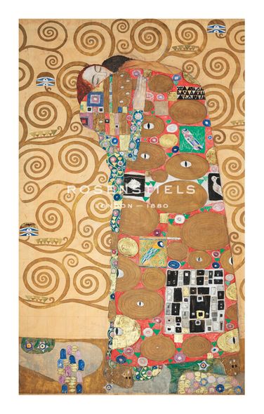 Gustav Klimt Hand Numbered Limited Edition Print on Paper :"The Tree of Life - Fulfilment"