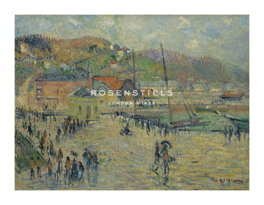 Gustave Loiseau Hand Numbered Limited Edition Print on Paper :"Le Grand Quai, Fécamp"