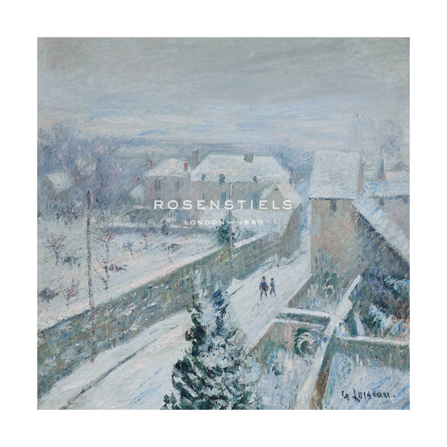 Gustave Loiseau Hand Numbered Limited Edition Print on Paper :"Triel-sur-Seine, Winter, 1914"