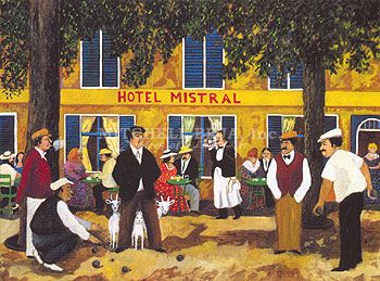 Guy Buffet Handsigned and Numbered Limited Edition Serigraph on Paper: "Provence Suite II (Suite of 2)"