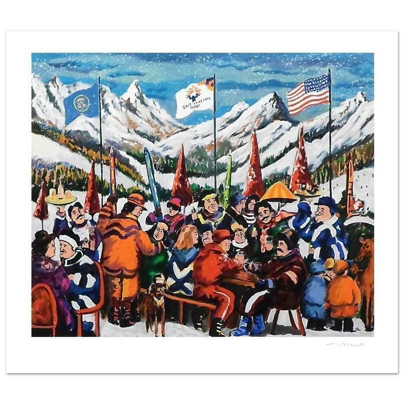 Guy Buffet Artist Signed and Numbered Limited Edition Serigraph:"Salt Lake City 2002"