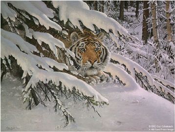 GUY COHELEACH 21X29 Secondary Market Art: "SIBERIAN AMBUSH"