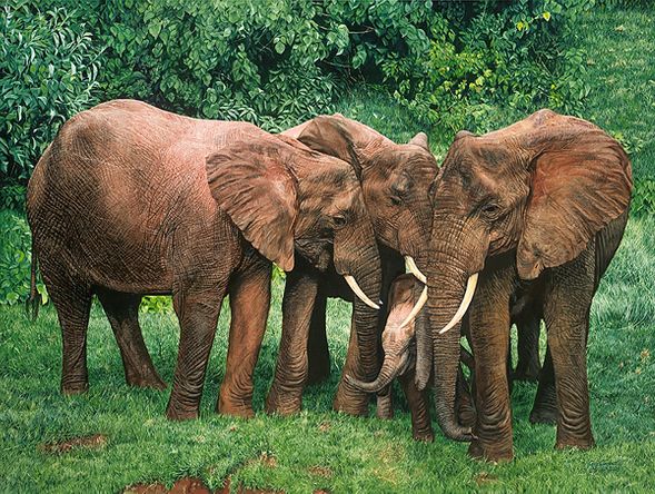 Guy Combes Handsigned and Numbered Limited Edition Canvas Giclee:"The Creche"