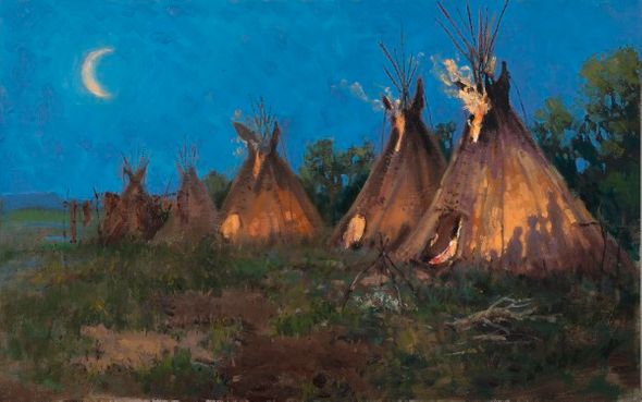 H.C. Zachry 20 x 30 Open Edition Giclee on Canvas:"Moonrise"