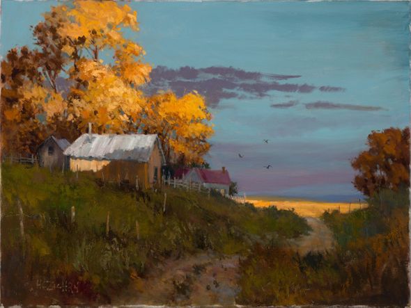 H.C. Zachry 30 x 40 Open Edition Giclee on Canvas:"Home Covey"