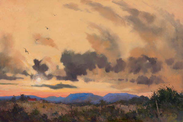 H.C. Zachry 30 x 45 Open Edition Giclee on Canvas:"In the Big Lonesome"