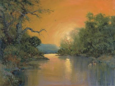 H. C. Zachry Limited Edition Museum Quality Gicl&eacute;e: "Brazos Daybreak"