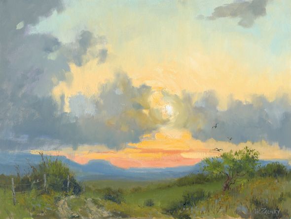 H. C. Zachry Limited Edition Museum Quality Gicl&eacute;e: "Easy Sunset"