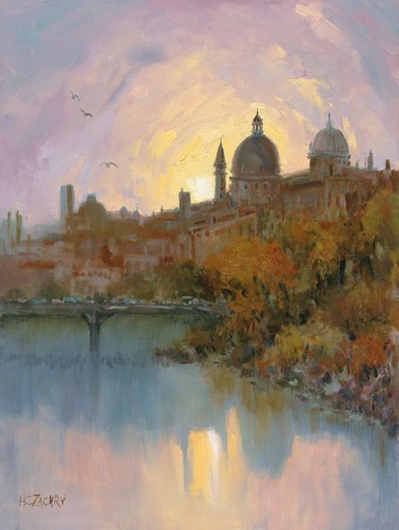 H. C. Zachry Limited Edition Museum Quality Giclée: "Florence Daybreak"