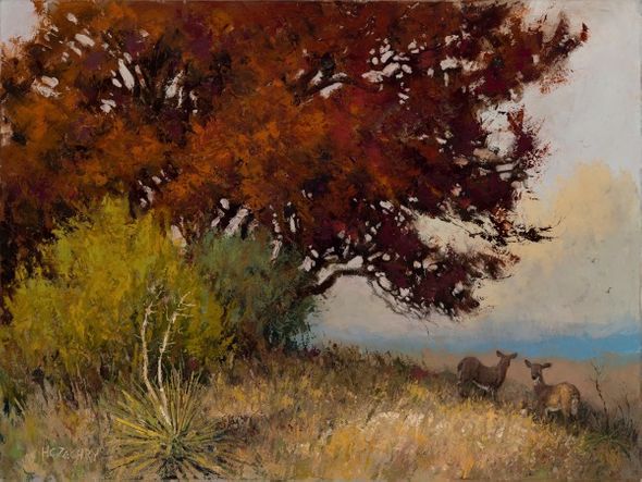 H.C. Zachry 30 x 40 Open Edition Giclee on Canvas:"On Alert"