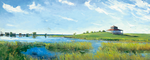 H. Grey Park Handsigned and Numbered Limited Edition Giclee on Canvas:"Island Life"