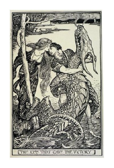 H.J. Ford Fine Art Open Edition Gicl&eacute;e:"The Kiss That Gave the Victory"