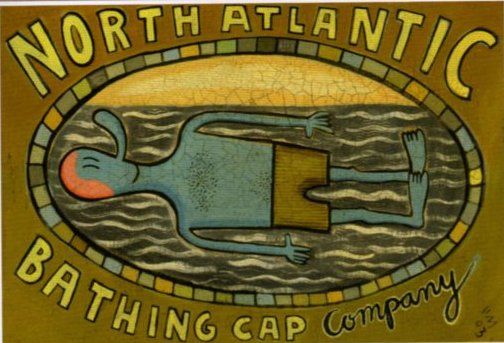 Hal Mayforth Handsigned & Numbered Limited Edition Giclee on Paper :"Bathing Cap Company"