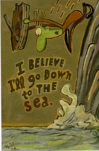 Hal Mayforth Handsigned & Numbered Limited Edition Giclee on Paper :"I Believe I'll Go Down To Sea"