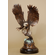 Handcrafted Solid Bronze Sculpture:"Eagle" (15.5" H)