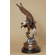 Handcrafted Solid Bronze Sculpture:"Eagle" (15.5" H)