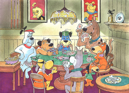 Hanna-Barbera Bob Singer Limited Edition Giclee on Paper: "Five Paw Draw" Hanna-Barbera Bob Singer Limited Edition Giclee on Paper: "Five Paw Draw"
