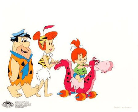 Hanna-Barbera Limited Edition Sericel: "Strolling with Pebbles"
