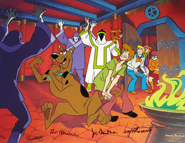 Hanna-Barbera Scooby Doo Hand-Painted Limited Edition Cel: "Mystery Mask Mix-Up"