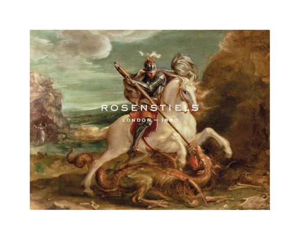 Hans Von Aachen Hand Numbered Limited Edition Print on Paper :"St. George Slaying The Dragon"
