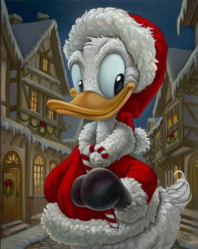 Jared Franco Signed Disney Ltd Ed Gallery Wrap Canvas:"Merry Donald"