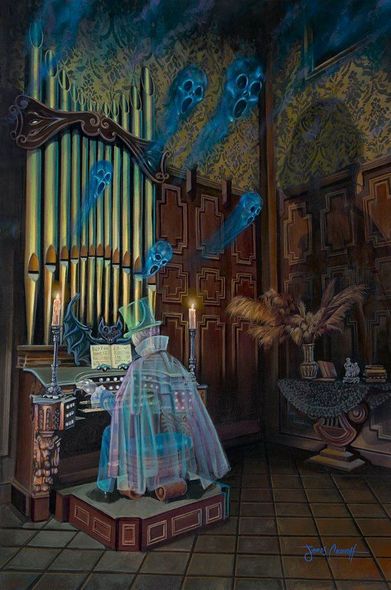 James Crouch Signed Disney Ltd Ed Gallery Wrap Canvas:"The Organist"