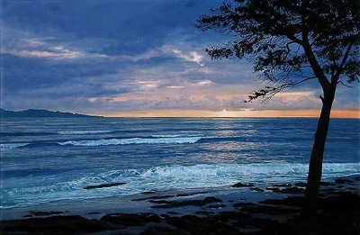 Harrison Ellenshaw Handsigned & Numbered Limited Edition Giclee on Canvas:"Oahu Sunrise"