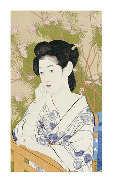 Hashiguchi Goyo Fine Art Open Edition Gicl&eacute;e:"A Bust Portrait of a Young Woman"