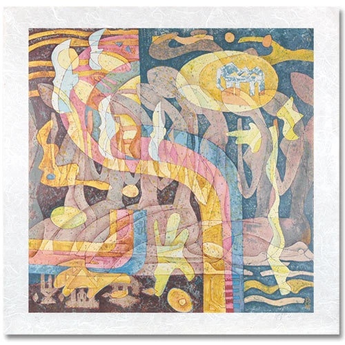 He Neng Limited Edition Serigraph Print, Paper: "PRAYER"