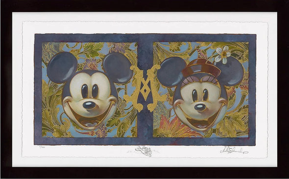 Heather Edwards Artist Framed Ltd Ed Remarqued Print on Paper:"Gilded Ever After"