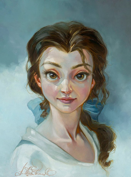 Heather Edwards Artist Signed Hand Embellished Limited Edition Canvas Giclee:"Chapter Two- Belle"