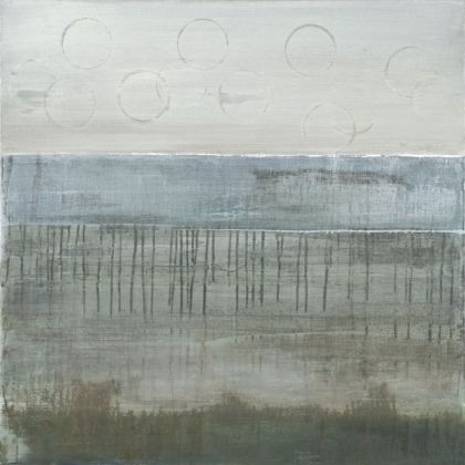 Heather Ross Limited Edition Giclee on Canvas:"Drifting Moons"