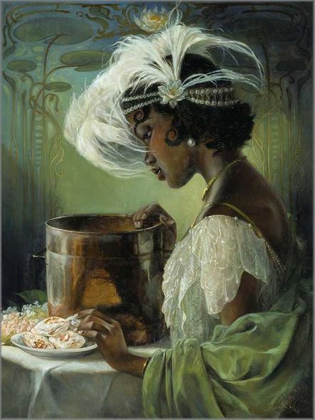 Heather Theurer Edwards Artist Signed and Numbered Hand Embellished Limited Edition Giclee on Canvas:"Dig a Little Deeper"