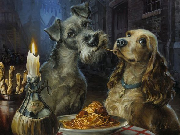 Heather Theurer Edwards Hand-Embellished Gicl&eacute;e on Canvas:"Bella Notte"